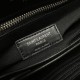 Saint Laurent Loulou Toy Crossbody Bag In Quilted Lambskin Leather - Black & Silver