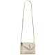 Saint Laurent Loulou Toy Crossbody Bag In Quilted Lambskin Leather - White & Gold