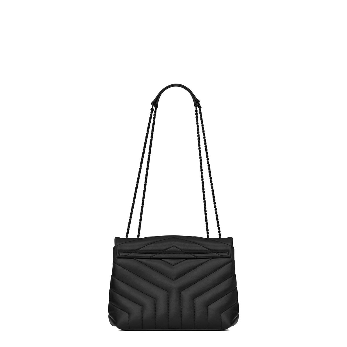 Saint Laurent Loulou Small Crossbody/Shoulder Bag In Quilted Lambskin Leather - So Black