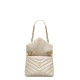 Saint Laurent Loulou Small Crossbody/Shoulder Bag In Quilted Lambskin Leather - White & Gold