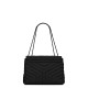 Saint Laurent Loulou Medium Crossbody/Shoulder Bag In Quilted Lambskin Leather - So Black