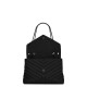 Saint Laurent Loulou Medium Crossbody/Shoulder Bag In Quilted Lambskin Leather - So Black