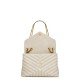 Saint Laurent Loulou Medium Crossbody/Shoulder Bag In Quilted Lambskin Leather - White & Gold