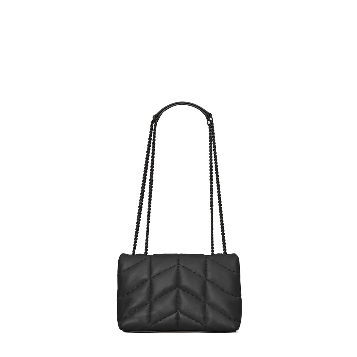 Saint Laurent Puffer Toy Crossbody/Shoulder Bag In  Lambskin - So Black