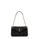 Saint Laurent Puffer Small Crossbody/Shoulder Bag In  Lambskin - Black & Gold