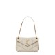 Saint Laurent Puffer Small Crossbody/Shoulder Bag In  Lambskin - White & Gold