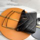 Saint Laurent Puffer Medium Crossbody/Shoulder Bag In  Lambskin - Black & Gold