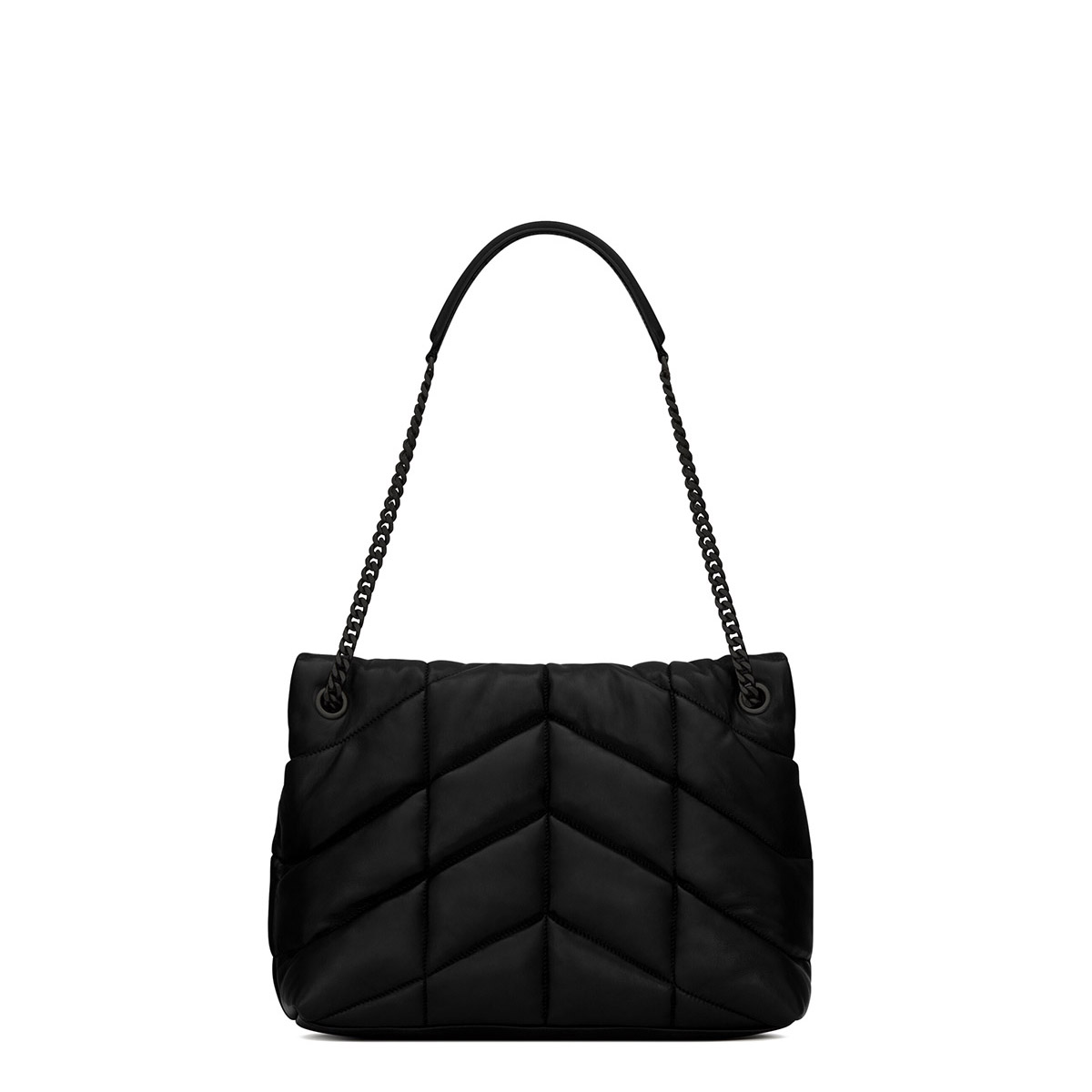 Saint Laurent Puffer Medium Crossbody/Shoulder Bag In  Lambskin - So Black