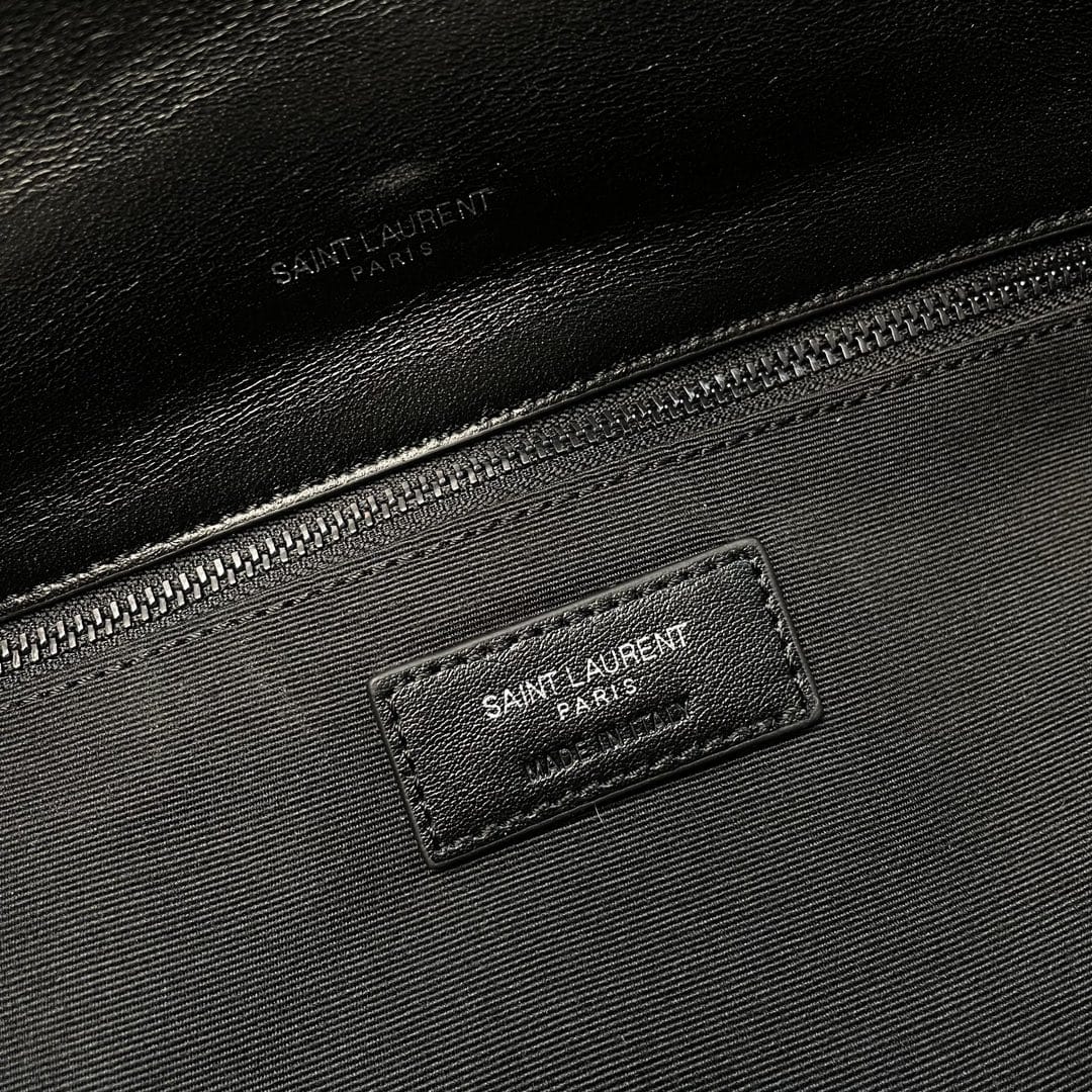 Saint Laurent Puffer Medium Crossbody/Shoulder Bag In  Lambskin - So Black