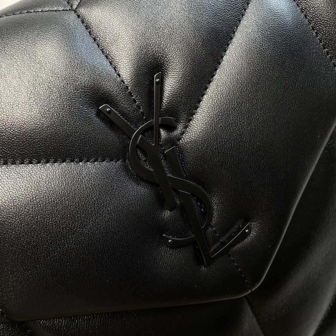 Saint Laurent Puffer Medium Crossbody/Shoulder Bag In  Lambskin - So Black