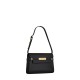 Saint Laurent Manhattan Small Shoulder Bag In Leather - Black & Gold