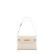 Saint Laurent Manhattan Small Shoulder Bag In Leather - White & Gold