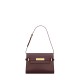 Saint Laurent Manhattan Small Shoulder Bag In Leather - Rouge Cabernet & Gold