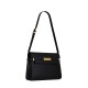 Saint Laurent Manhattan Medium Shoulder Bag In Leather - Black & Gold