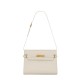 Saint Laurent Manhattan Medium Shoulder Bag In Leather - White & Gold