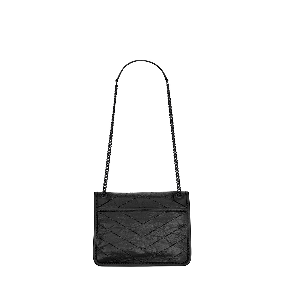 Saint Laurent Niki Baby Shoulder Bag In Vintage Leather - So Black