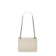 Saint Laurent Niki Baby Shoulder Bag In Vintage Leather - White & Silver