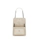 Saint Laurent Niki Baby Shoulder Bag In Vintage Leather - White & Silver