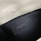 Saint Laurent Niki Baby Shoulder Bag In Vintage Leather - White & Silver