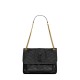 Saint Laurent Niki Medium Shoulder Bag In Vintage Leather - Black & Gold