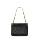 Saint Laurent Niki Medium Shoulder Bag In Vintage Leather - Black & Gold