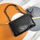 Saint Laurent Niki Medium Shoulder Bag In Vintage Leather - Black & Silver