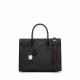 Saint Laurent SAC DE JOUR Baby Handbag In Crocodile-embossed Leather - Black 