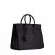 Saint Laurent SAC DE JOUR Small Handbag In Crocodile-embossed Leather - Black 