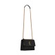 Saint Laurent Sunset Medium Shoulder Bag In Leather - Black & Gold