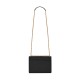 Saint Laurent Sunset Medium Shoulder Bag In Leather - Black & Gold