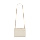 Saint Laurent Sunset Medium Shoulder Bag In Leather - White & Gold