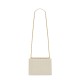 Saint Laurent Sunset Medium Shoulder Bag In Crocodile-embossed Leather - White & Gold